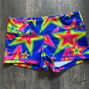 Fleo Blue Athletic Shorts with Bold Star Design